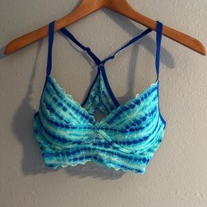 Victoria's Secret Teal and Blue Lace Bralette